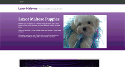 Desktop Screenshot of luxormaltese.com