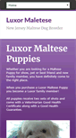 Mobile Screenshot of luxormaltese.com